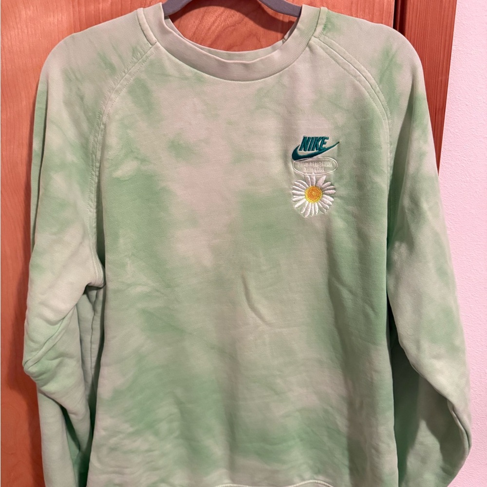 Nike Green Tie-Dye Sweatshirt